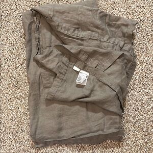 H&M HOME - Tablecloth Square - 100% Linen Gray - 75”X75”